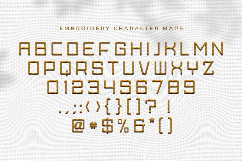 Skylark Embroidery Sans Serif Font