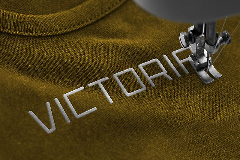 Skylark Embroidery Sans Serif Font