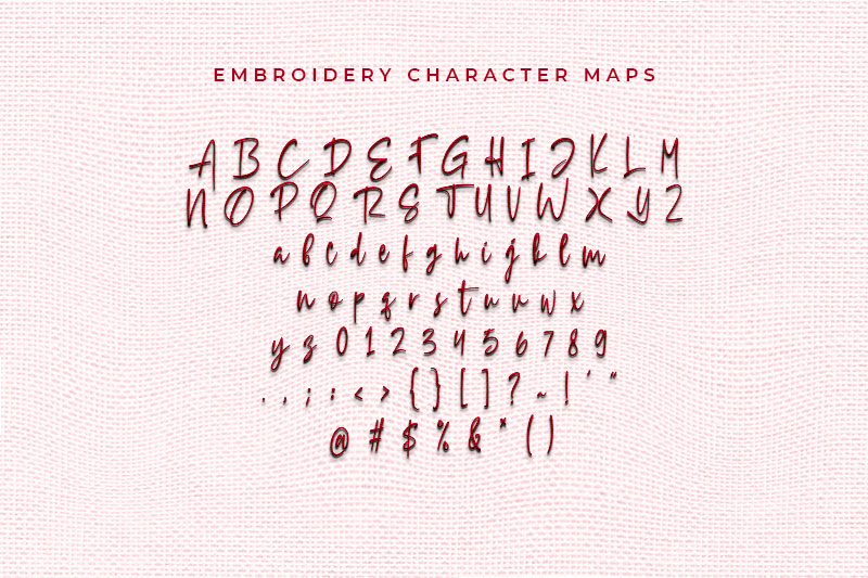 Slabew Embroidery Script Font