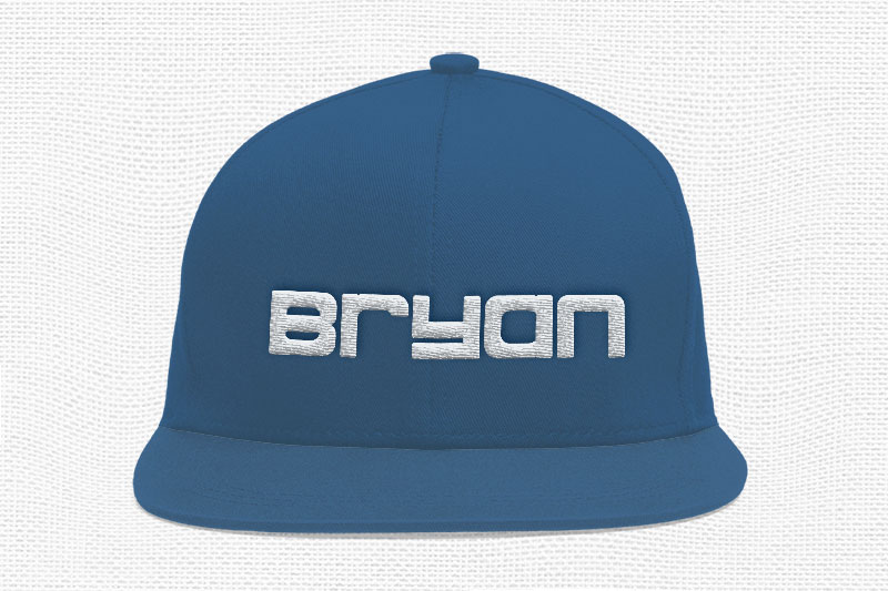 Spacesky Embroidery Futuristic Font