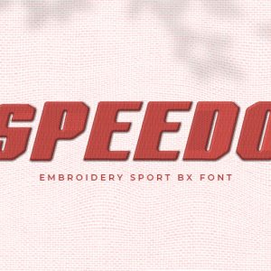 Speedo Embroidery Sport Font
