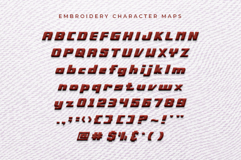 Speedrace Embroidery Sport Font