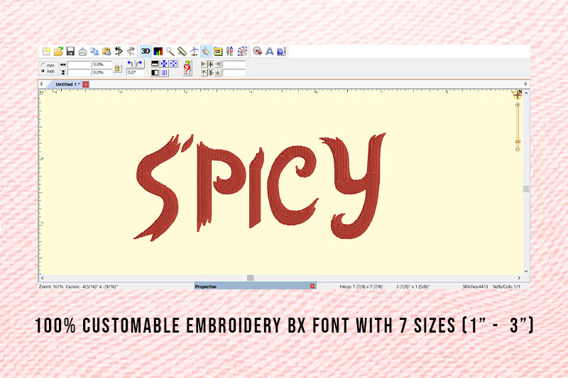 Spicy Embroidery Kids Font