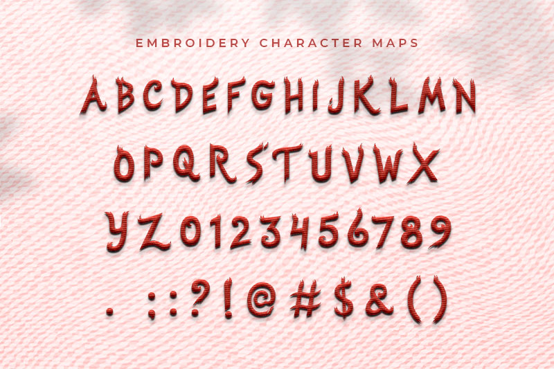 Spicy Embroidery Kids Font