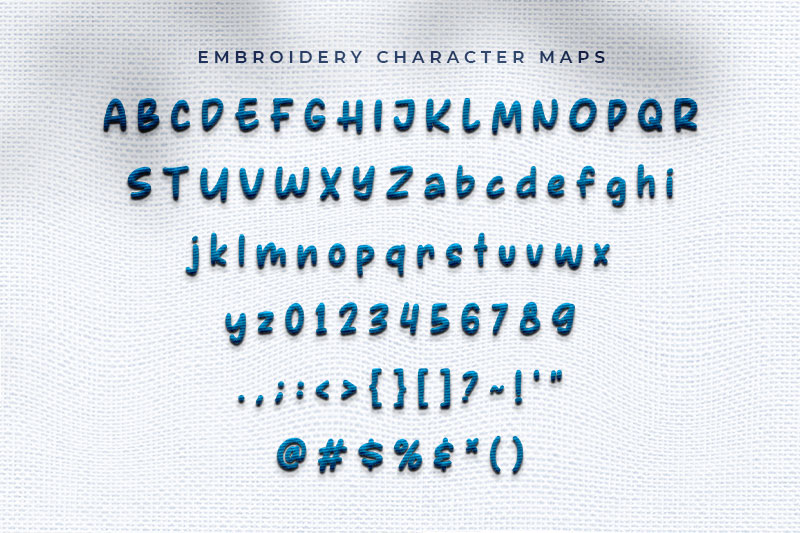 Star Dream Embroidery Kids Font