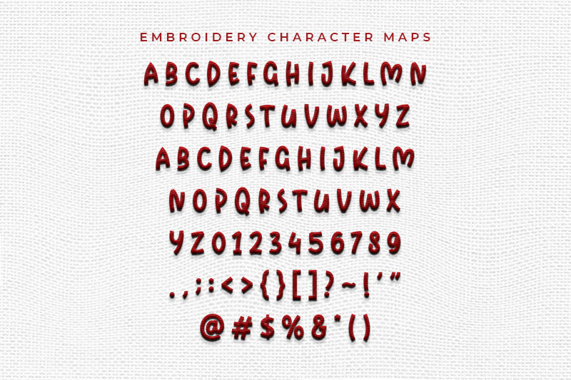 Starco Embroidery Kids Font