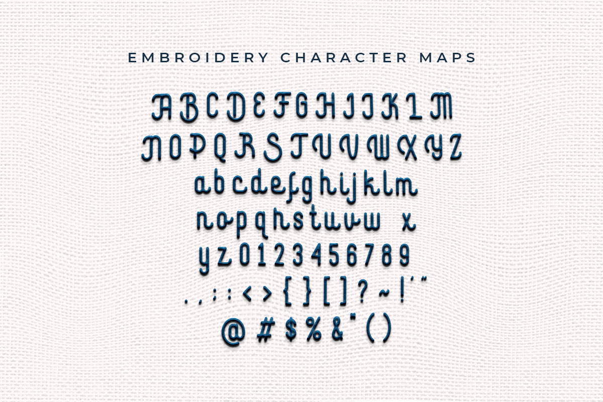 Stefanock Embroidery Script Monoline Font