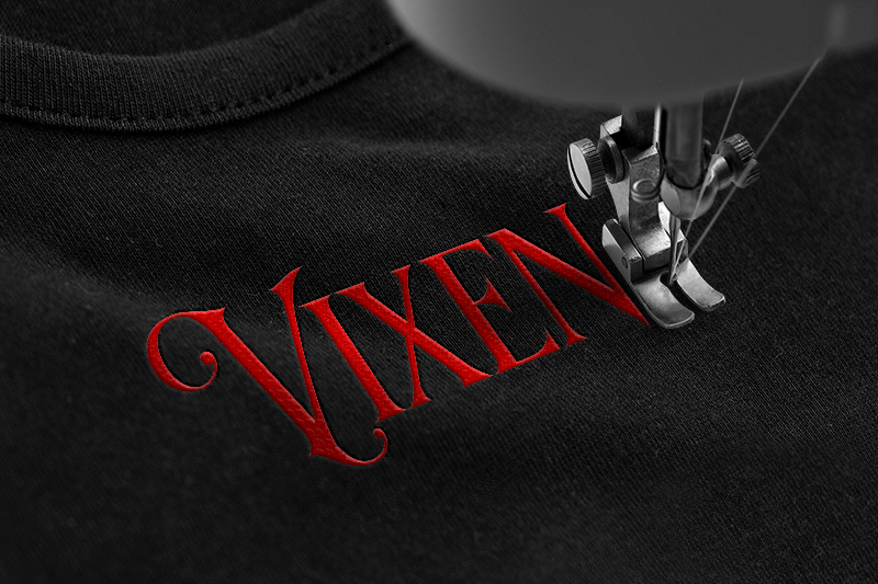 Stone Crusher Embroidery Serif Font