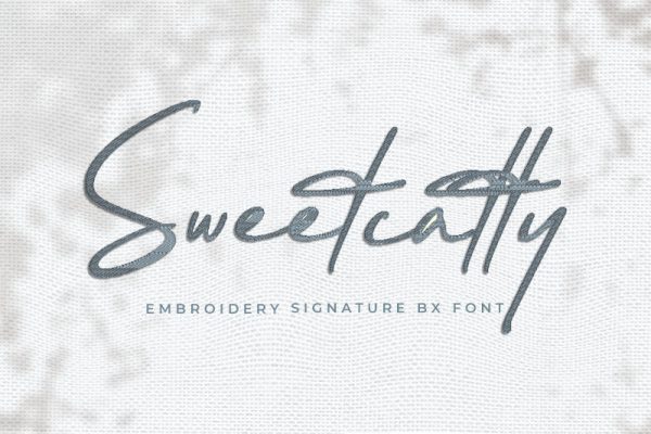 Sweetcatty Embroidery Script Font