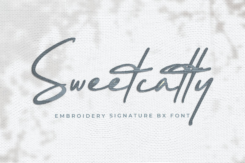 Sweetcatty Embroidery Script Font