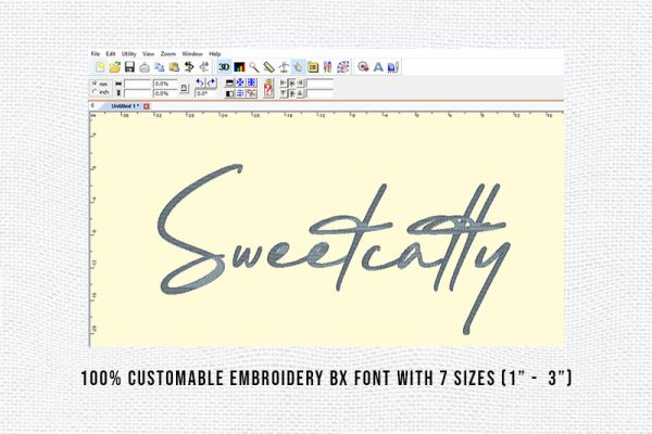 Sweetcatty Embroidery Script Font