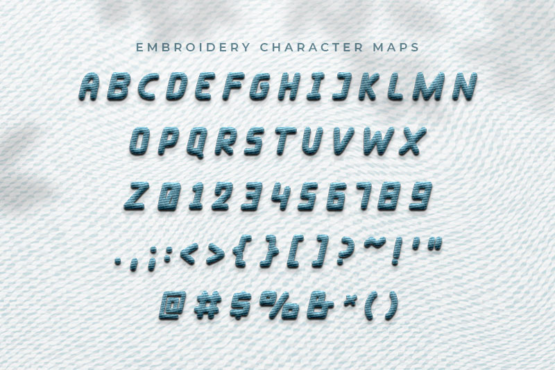 Taylorsit Embroidery Sans Serif Font