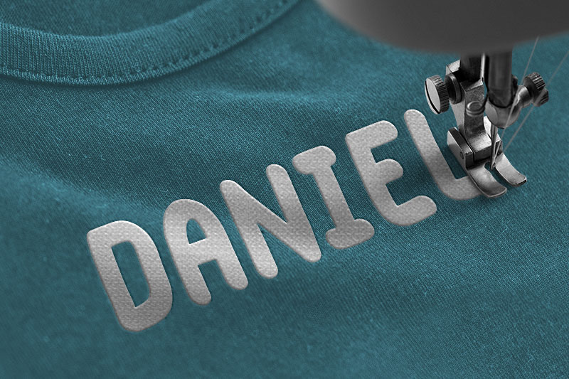 Taylorsit Embroidery Sans Serif Font