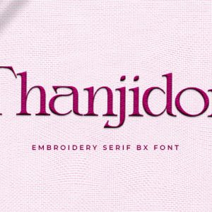 Thanjidor Embroidery Serif Font