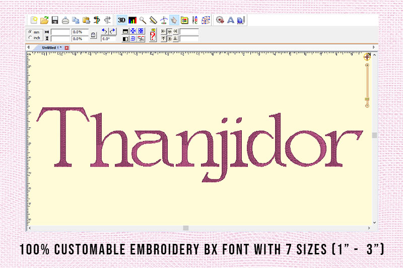 Thanjidor Embroidery Serif Font