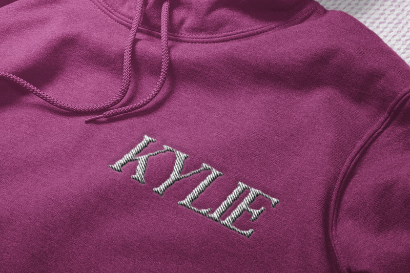 The Abstrack Embroidery Serif Font