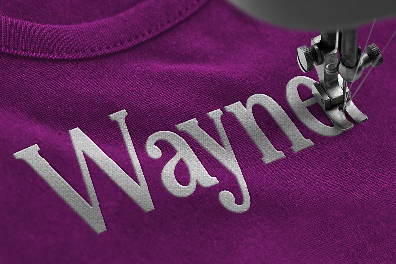 The Abstrack Embroidery Serif Font