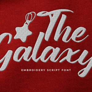 The Galaxy Embroidery Script Font