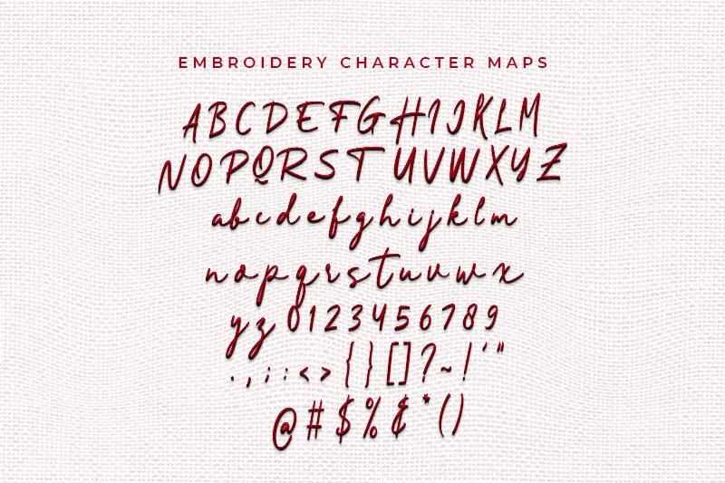The Hardgo Embroidery Script Font