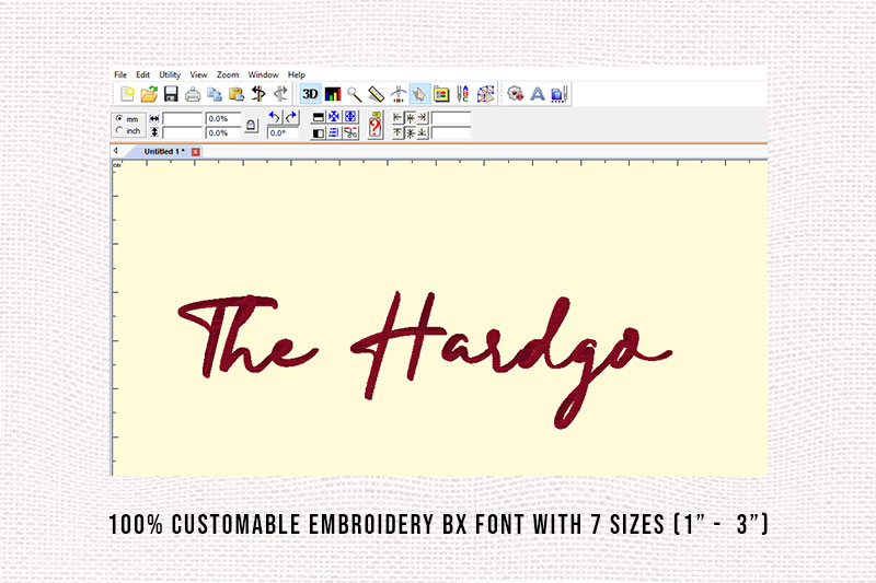 The Hardgo Embroidery Script Font