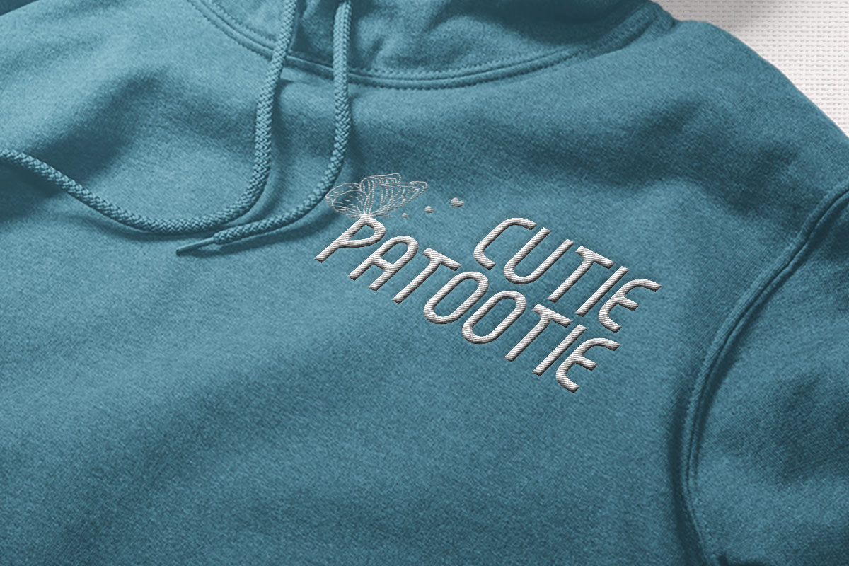 Todays Embroidery Sans Serif Font