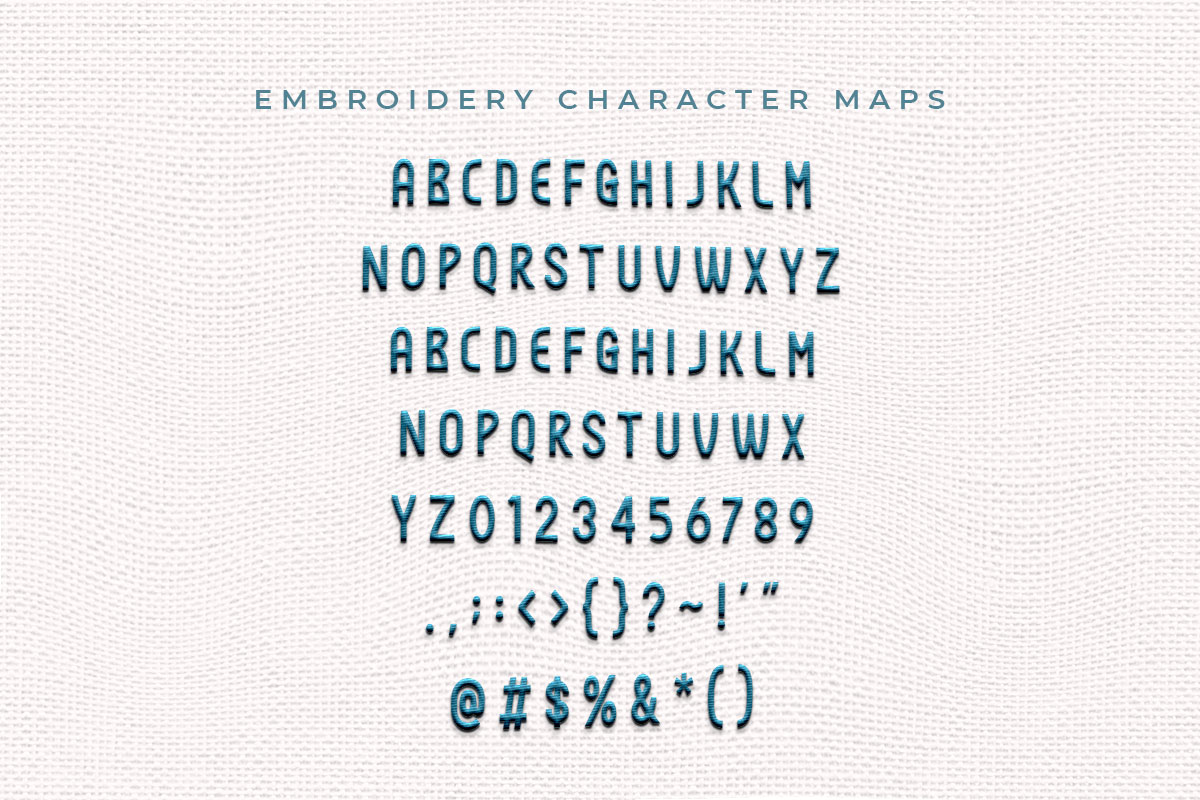 Todays Embroidery Sans Serif Font