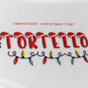 Tortello Embroidery Display Font