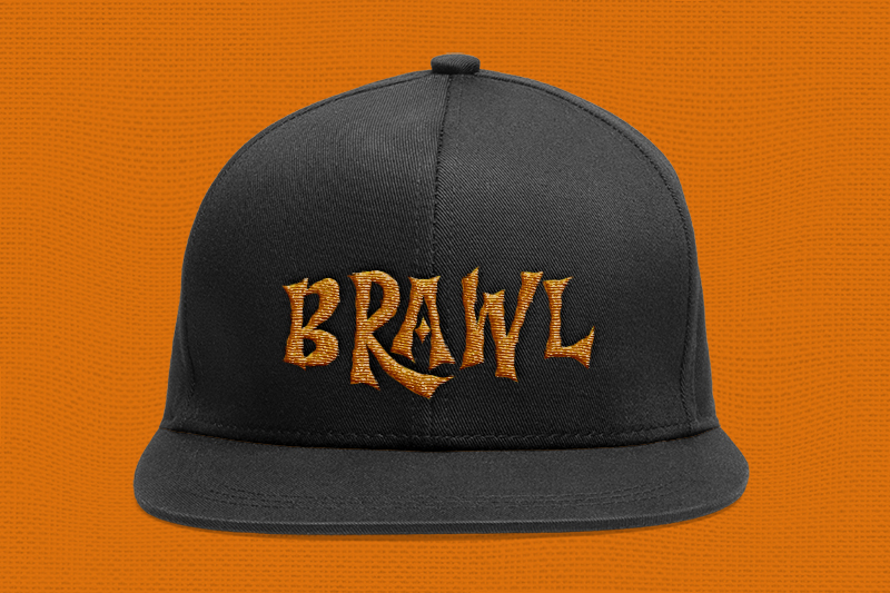 Tree Night Embroidery Halloween Font