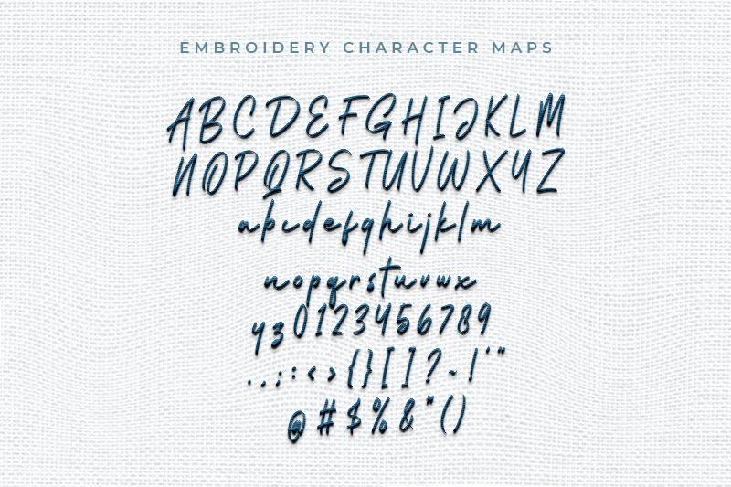 Vanillata Embroidery Handwritten Font