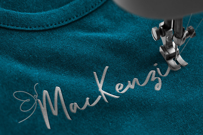 Vanillata Embroidery Handwritten Font