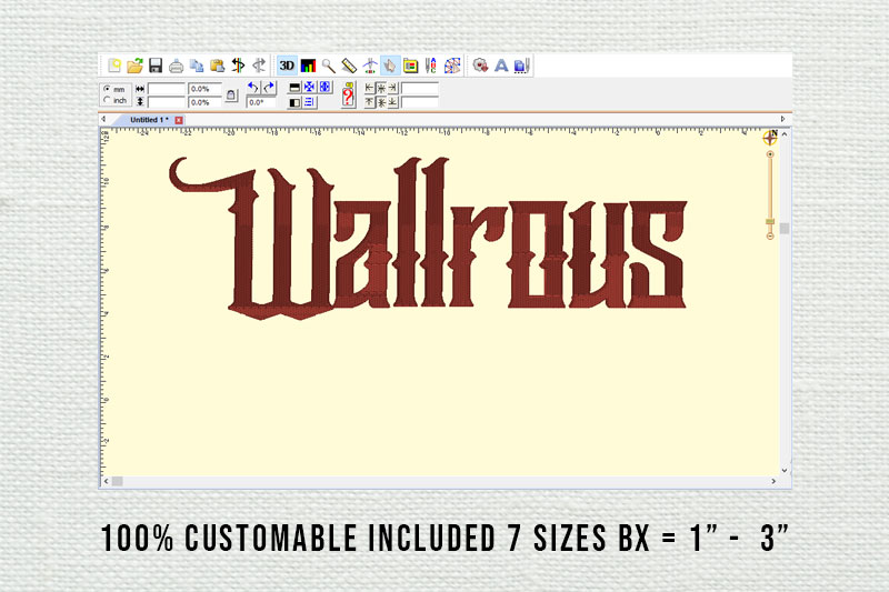 Wallrous Embroidery Blackletter Font