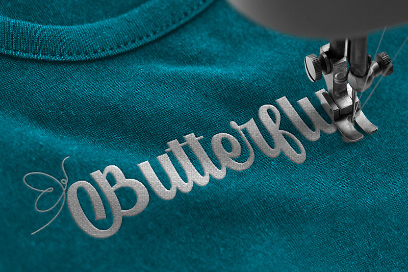 Welldone Embroidery Script Font