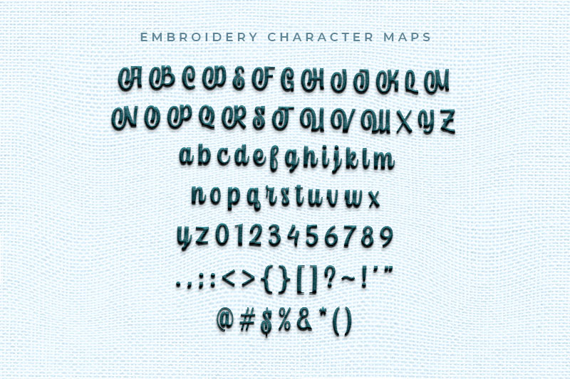 Welldone Embroidery Script Font