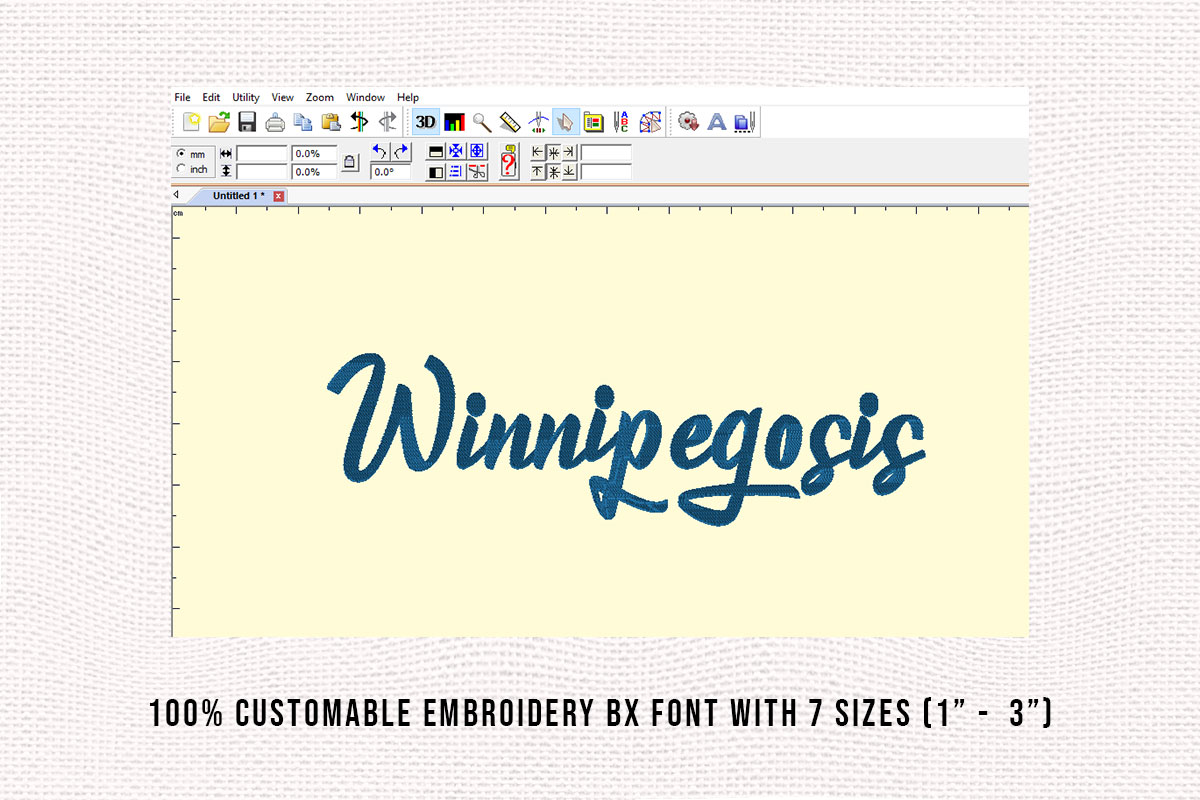 Winnipegosis Embroidery Script Font