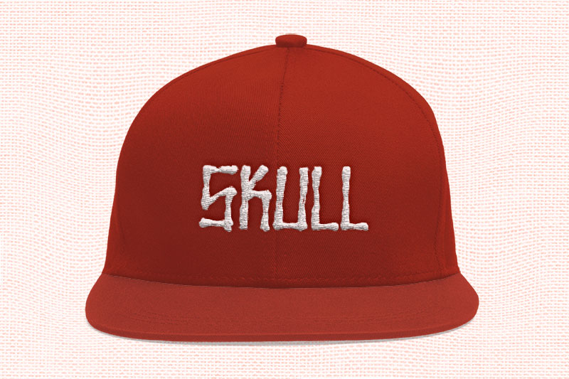 Wolfraid Embroidery Horror Font