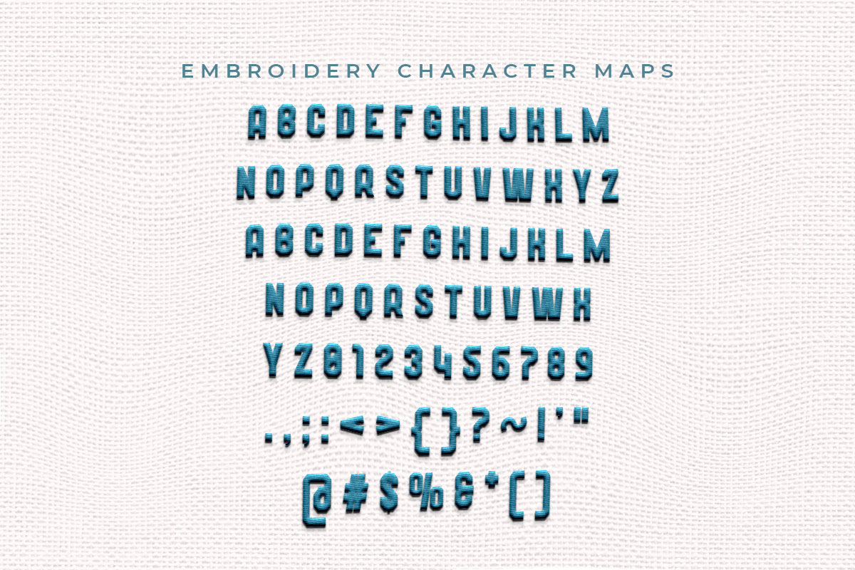 Wynford Embroidery Sans Serif Font