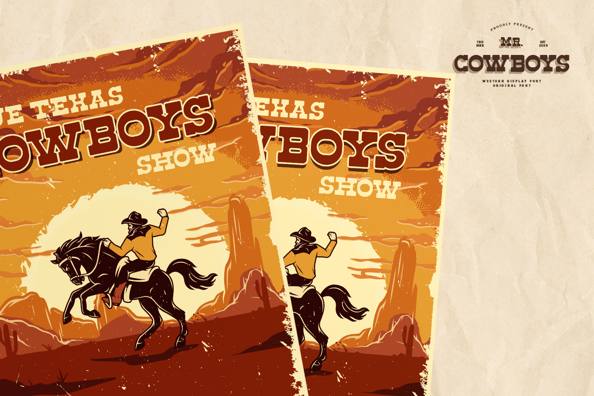 Mr.Cowboys Display Font - Image 4
