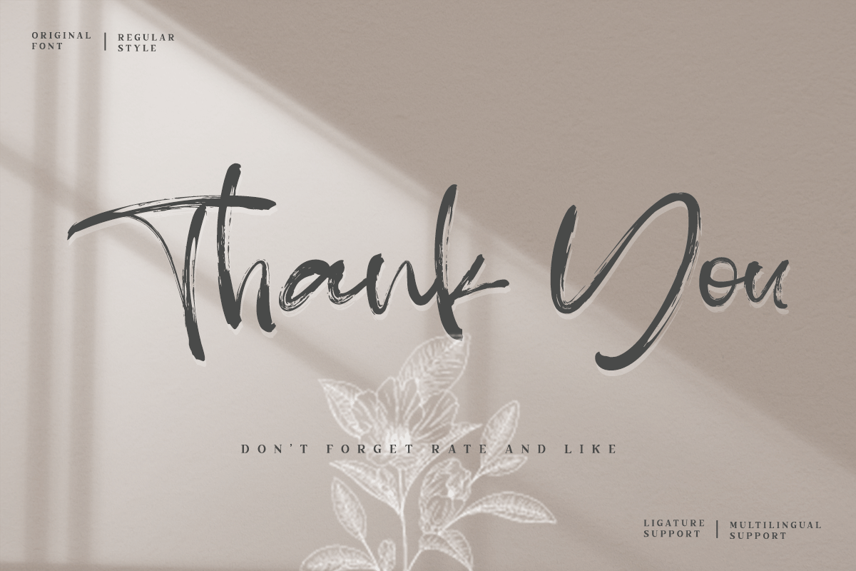 Danetta Handwritten Brush Font - Image 7