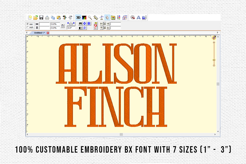 Alison Finch Embroidery Serif Font