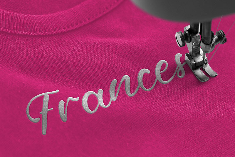 Anna Jones Embroidery Script Font