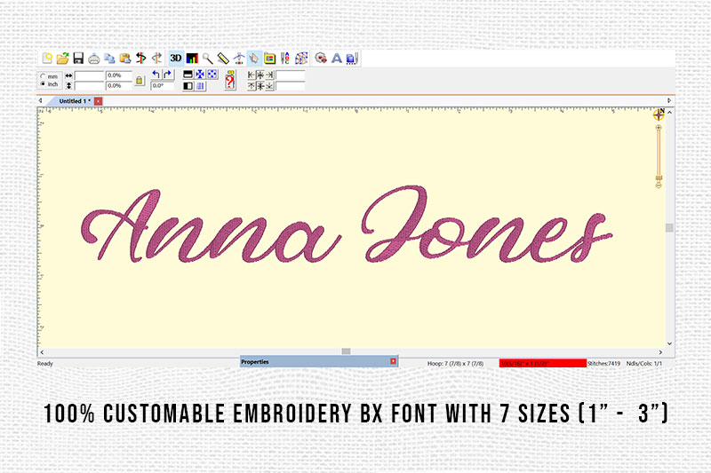 Anna Jones Embroidery Script Font