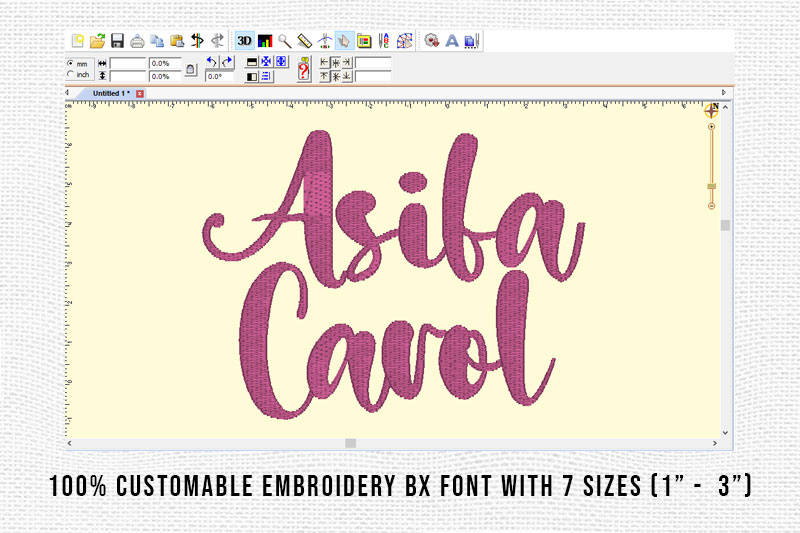 Asifa Carol Embroidery Script Font