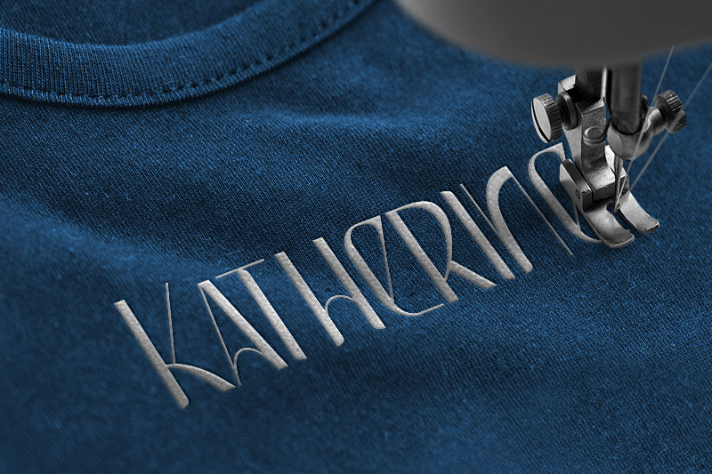 Biodiversity Embroidery Sans Serif Font