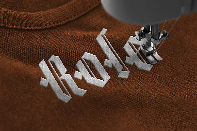 BlackWord Embroidery Blackletter Font