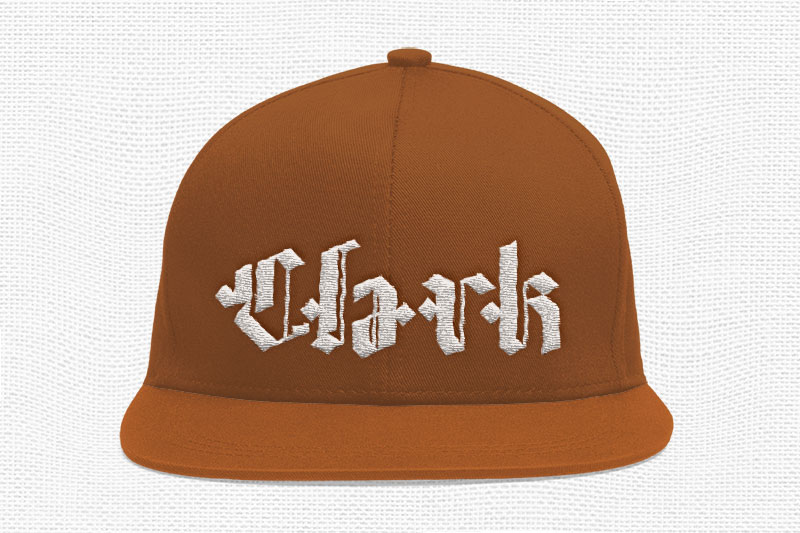 BlackWord Embroidery Blackletter Font