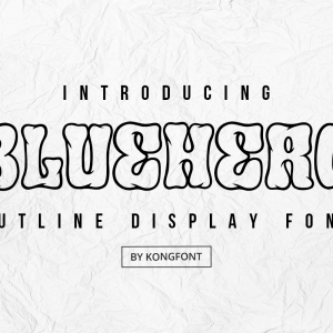 Bluehero Display Font