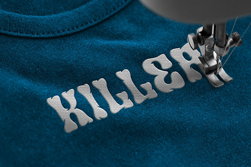 Bluehero Embroidery Decorative Font