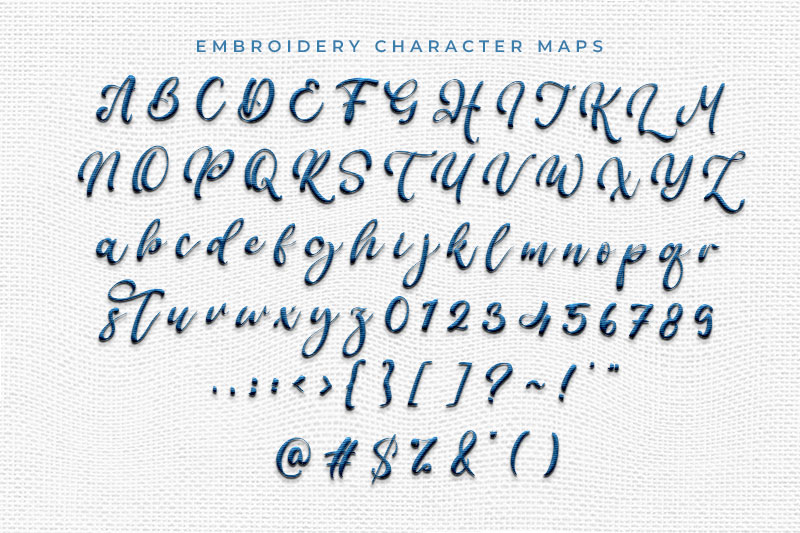 Bogbeast Embroidery Script Font