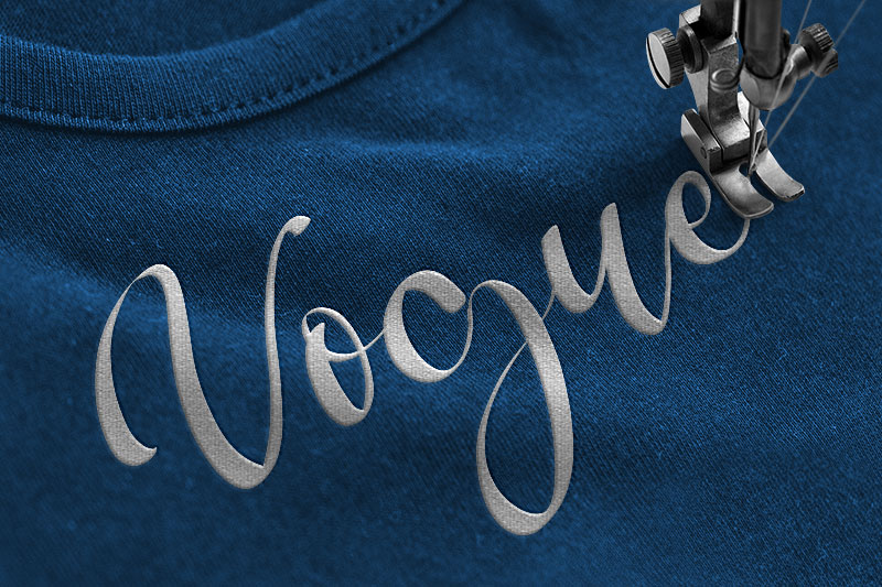 Bogbeast Embroidery Script Font