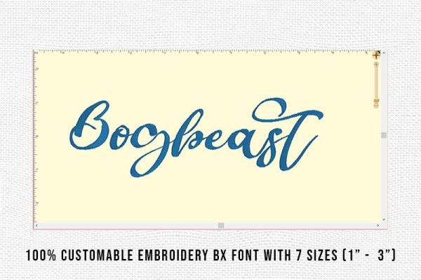 Bogbeast Embroidery Script Font